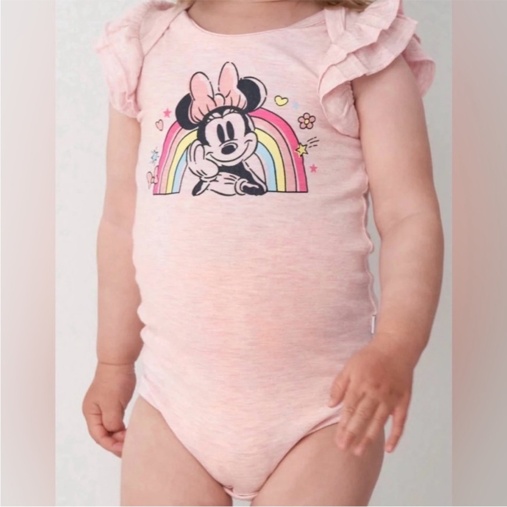 Little Sleepies Minnie Forever Onesie - Sz 12-18M